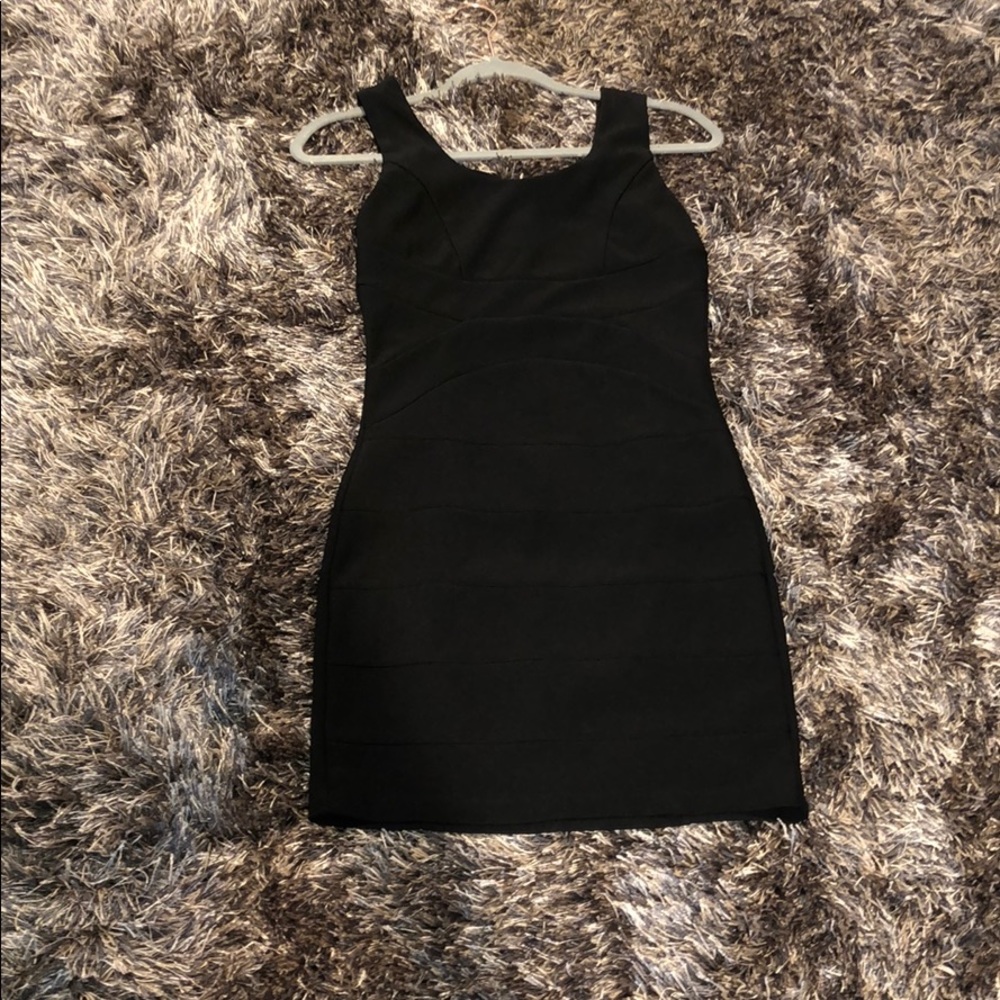 Black bandage dress